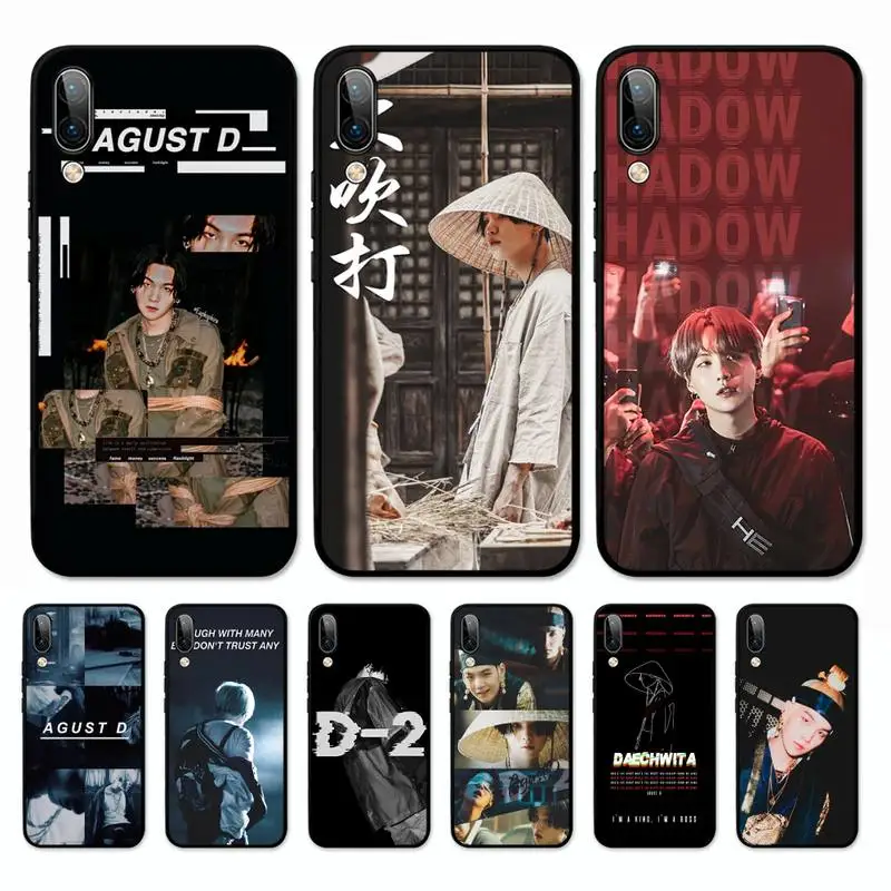 

K-KPOP-P A-Agust D Phone Case for Vivo Y91C Y11 17 19 17 67 81 Oppo A9 2020 Realme c3