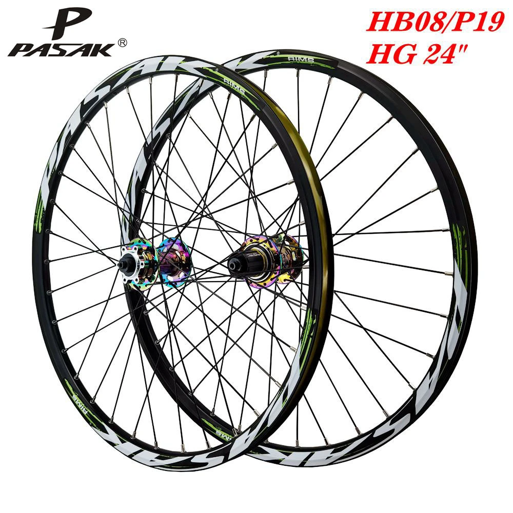 

MTB Wheel Disc for Teenagers, Aluminum Alloy Wheelset, Sealed Bearing, 6 Pawls, 12Speed, 32Holes, Quick Release, 24 in, 24 in
