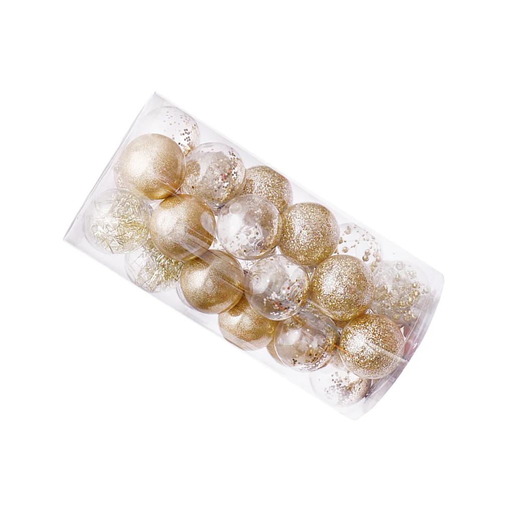 

30pcs 6cm Christmas Ball Transparent Design Christmas Tree Hanging Ornament Balls Wedding Christmas Holiday Decoration
