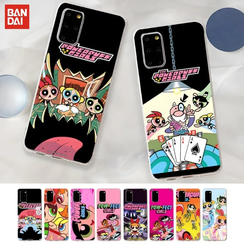 

BANDAI Anime Powerpuff Girls Phone Case For Huawei P50 P40 P30Pro Plus Psmarts Mate 40 30 Y8 Y7 Honor60 50 Play4TPro Transparent