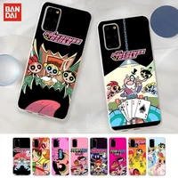 bandai anime powerpuff girls phone case for huawei p50 p40 p30pro plus psmarts mate 40 30 y8 y7 honor60 50 play4tpro transparent