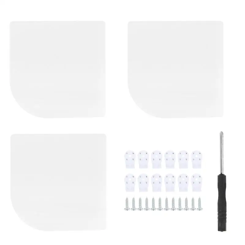 

3 шт., настенные угловые полки для хранения вещей