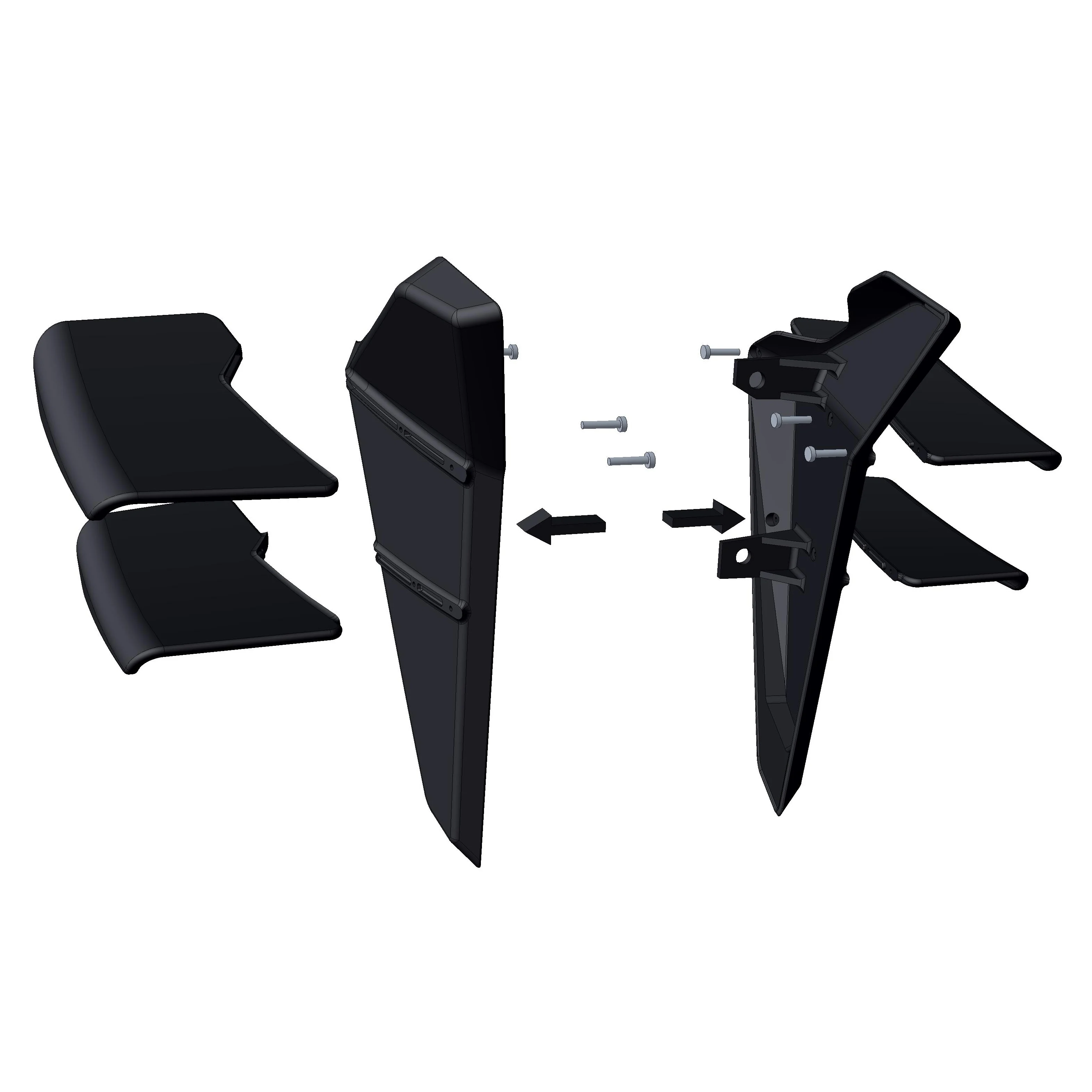 

Для Triumph Street Triple 765 R / RS 2023 2024 2025: боковые спойлеры, передние спойлеры, нижние спойлеры-флаки