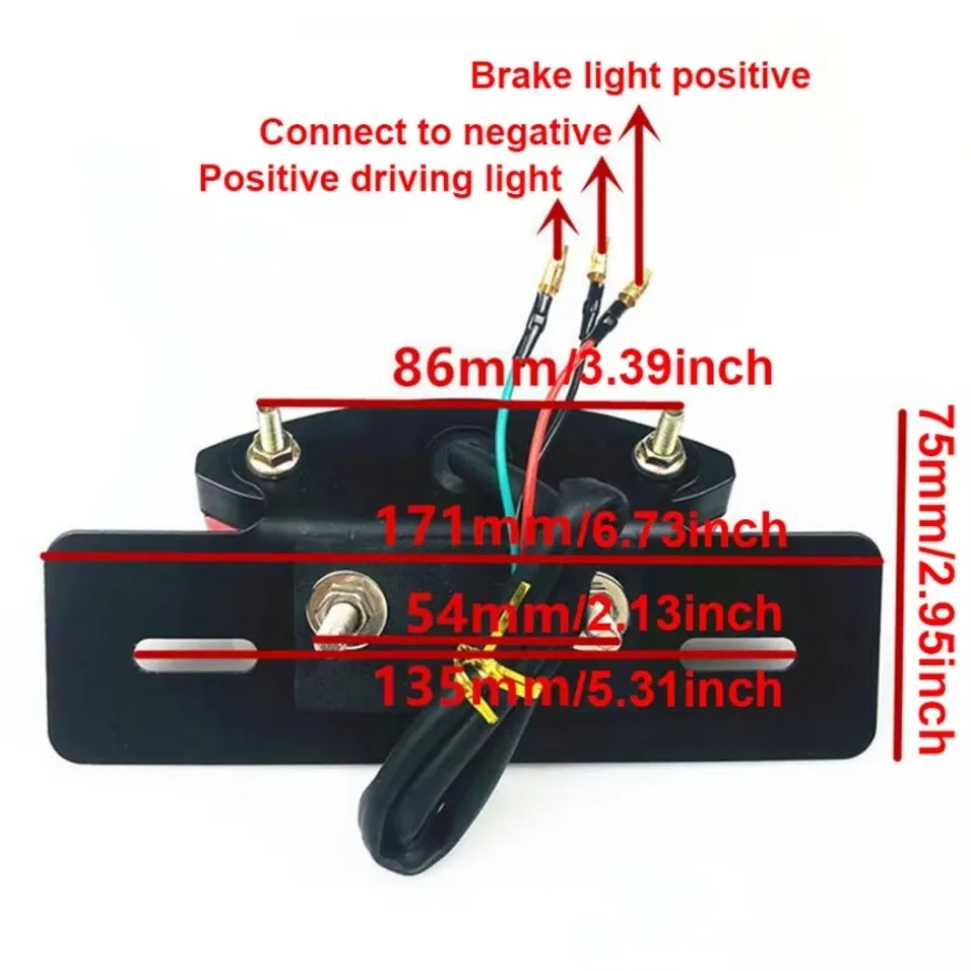 15 светодиодный задний указатель поворота мотоцикла встроенный тормоз