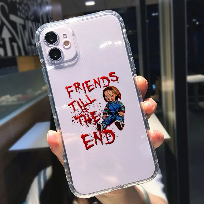 ZUIDID Chucky Good Guys Phone Case Cover For iphone 11 Pro 12 XS Max X XR 13 8 7 14 Plus Cartoon Transparent Soft TPU Shell Capa