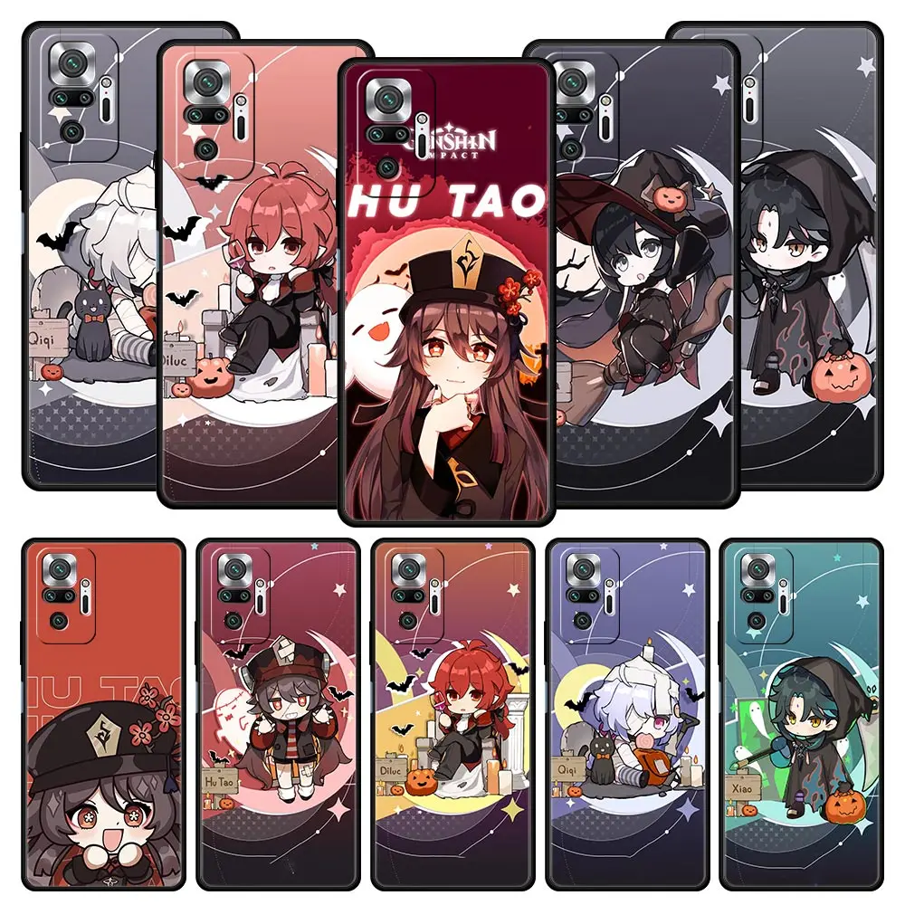 

Cute Genshin impact xiao For Xiaomi Redmi Note 11 10 8 Pro Case 10S 9S 9 9T 8T 9C 9A 8A 7 K40 Gaming K50 11T 5G Phone Case Cover