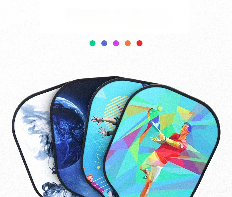 Изготовленное на заказ профессиональное весло для пиклбола из углеродного