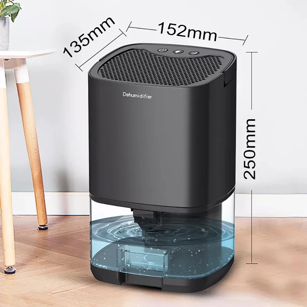 Home Dehumidifier Quiet Air Dryer Moisture Absorber Electric Cool Dryer With 1000ML Water Tank For Bedroom Kitchen Office images - 6