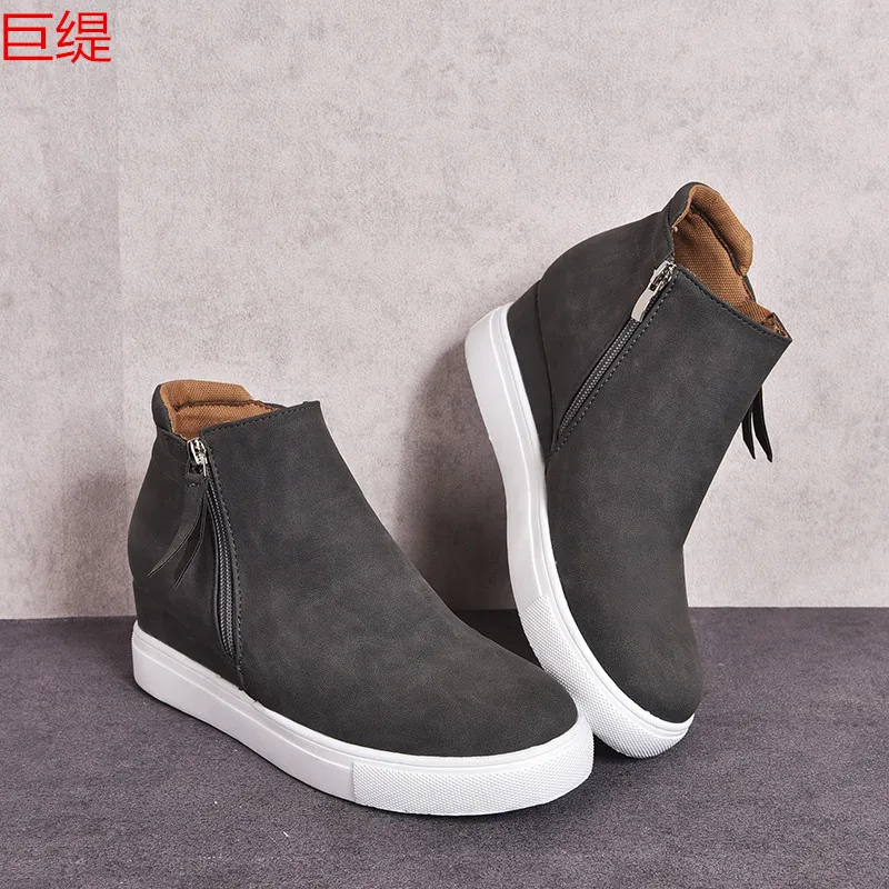 41 42 43 Plus Big Over Large Size  Wedge Shoes Foreign Trade Women's Single Shoes Slope Women's Shoes