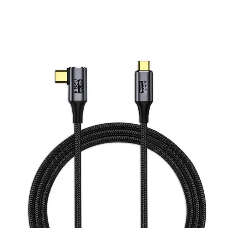 Купи USB 4 Cable 40Gbps 100w Laptop Charging Cable 90-Degree Right-Angle Design Laptop Charging AccessoriesSecond Transmission за 284 рублей в магазине AliExpress