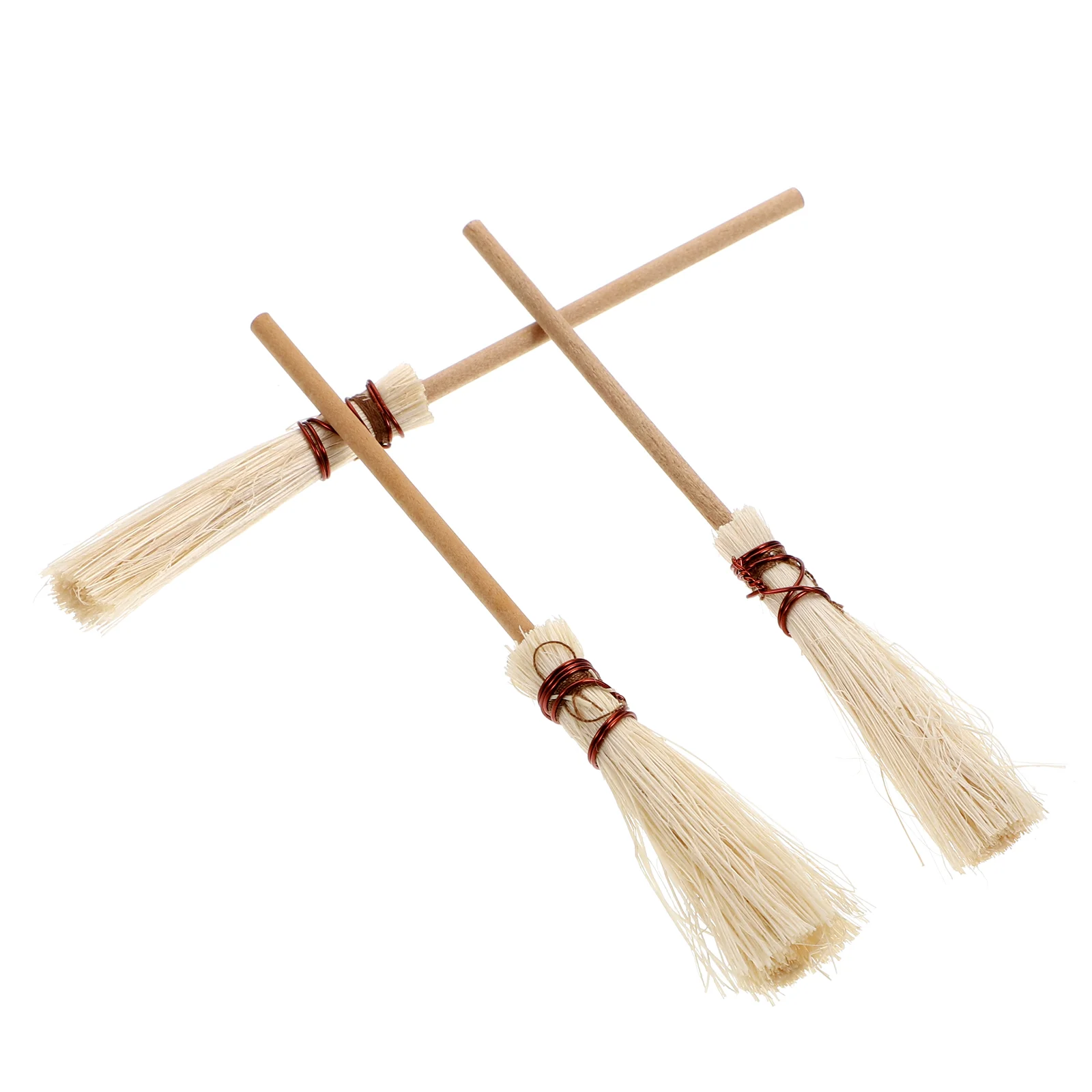 

3Pcs Doll House Brooms Mini Furniture Model Miniature Brooms Photo Props Kids Toys