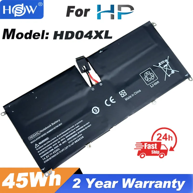 Оригинальный запасной аккумулятор для ноутбука HD04XL для HP Envy Spectre XT HSTNN-IB3V 13-2120tu TPN-C104 13-2095ca 685989-001 45Wh