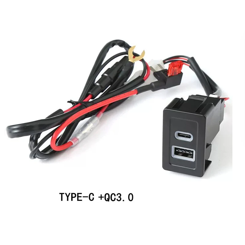 

1 шт., автомобильное зарядное устройство, розетка с двумя USB-портами PD Type C, адаптер питания для телефона Suzuki SX4 Swift Grand Vitara 06-12, аксессуары