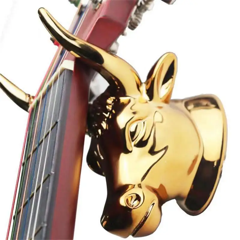 

Настенная вешалка с бычьей головкой, крючок для гитары, укулеле, настенный крючок-подставка для бас-гитары, укулеле