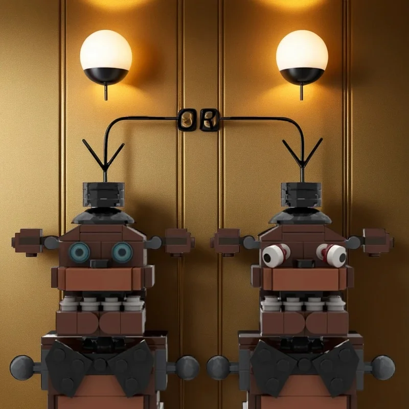 Фото 421 деталь MOC: Конструктор «Пять ночей с Фредди Фазбером» — модель для сборки, аксессуары для видеоигр, коллекционная модель, подарок для фанатов №1