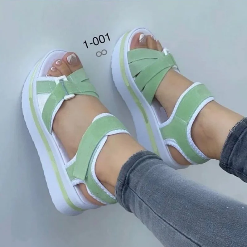 Sandals Shoes Women 2023 New Stretchy Fabric Women Shoe Breathable Sandals Woman Slip on Shoes Woman Non-Slip Female Footwear