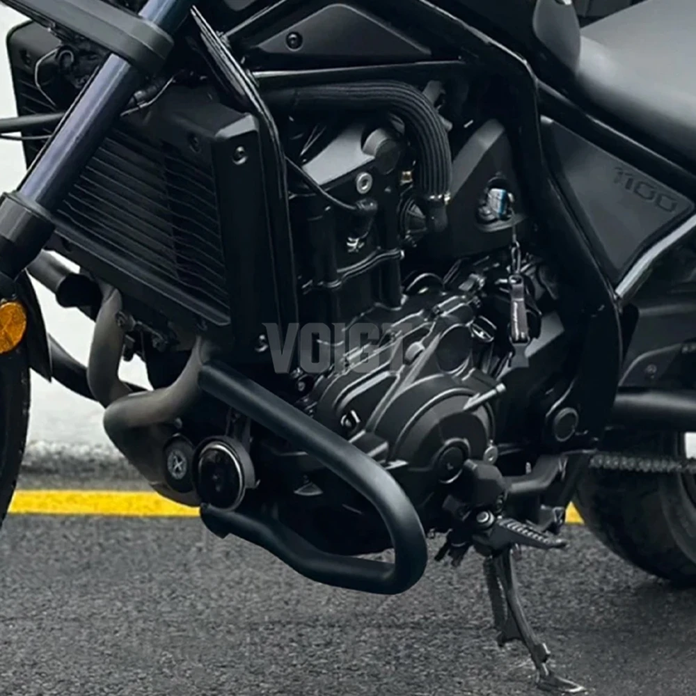 Фото Защитная дуга двигателя (крэш-бар) стальная для Honda Rebel CMX1100 2020-2025, черная, аксессуар для защиты от падений, CMX 1100 №3