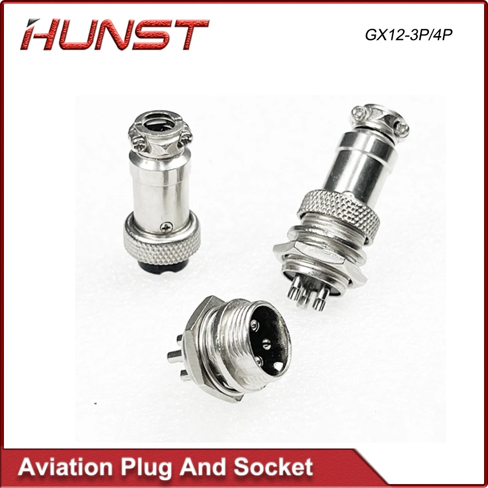 HUNST GX12-3P/GX12-4P авиационный разъем металлическая Анальная пробка подходит для
