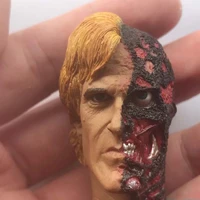 16 scale harvey dent head sculpt male soldier accessories two face head carving model action figure toy