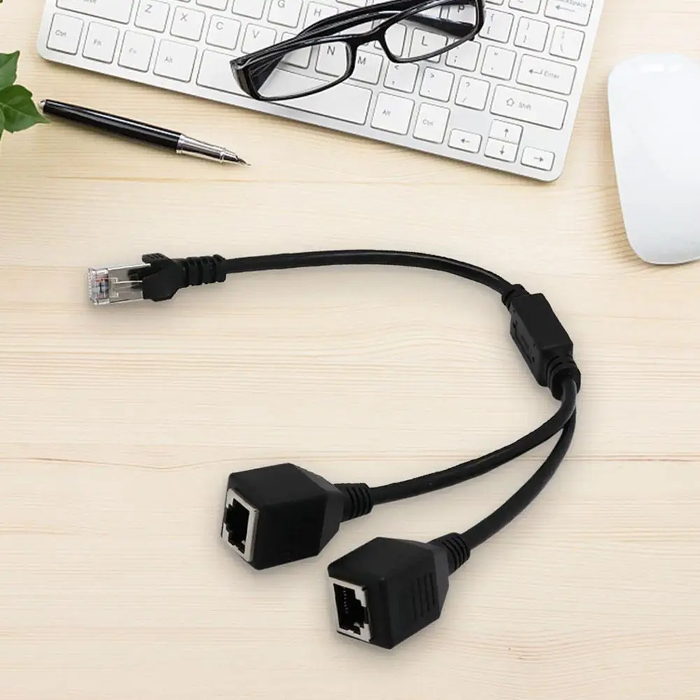 Для Cat5 RJ45 1 см 2 розетки сетевой порт к высокий кабель двухпроводной качественный