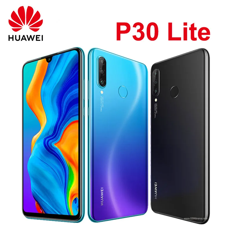 Huawei P30 Lite Smartphone Android 128GB 4GB RAM 6.15" Display AI Triple Camera 48MP+32MP Selfie Global Unlocked Mobile phones