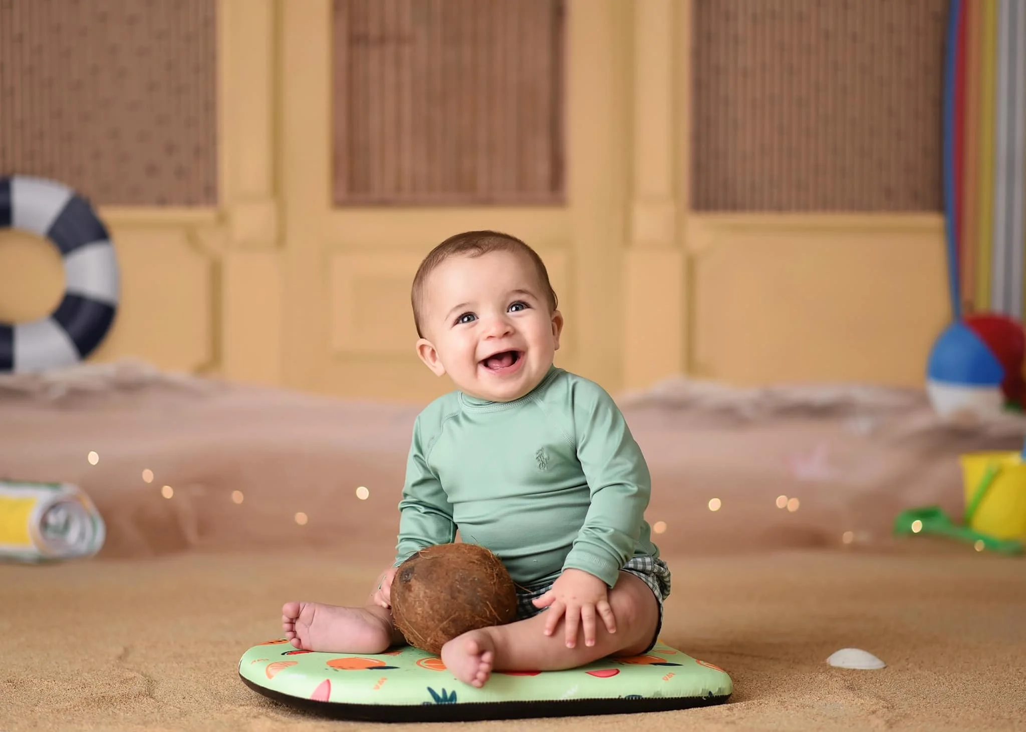 Фоны с тропическими лакомствами летний пляж детская фотография фотосессия мир