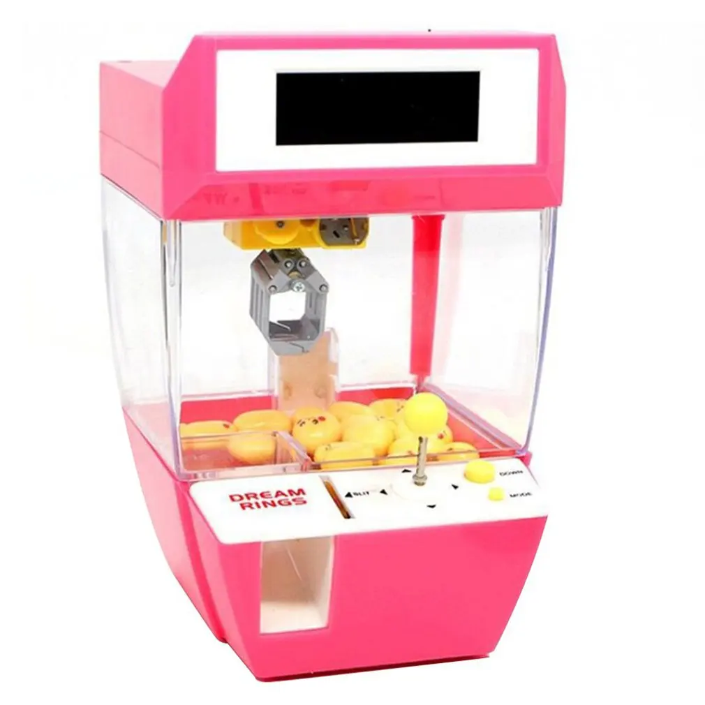 Clip Doll Claw Machine Coin Operated DIY Mini Candy Doll Grabber Claw Arcade Crane Machine Portable Board Game Dollhouse Gift