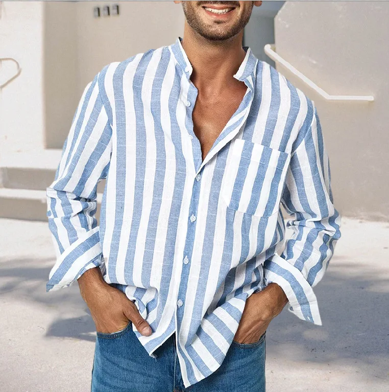 New Striped Casual Shirts for Men