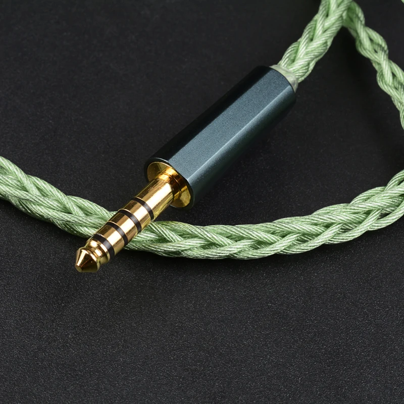 Фото NiceHCK GreenMood Wire Уникальный многокомпонентный комбинированный аудиокабель для наушников 4,4 мм 0,78 2-контактный для HeartField Yume2 ELIXIR A5000 №5