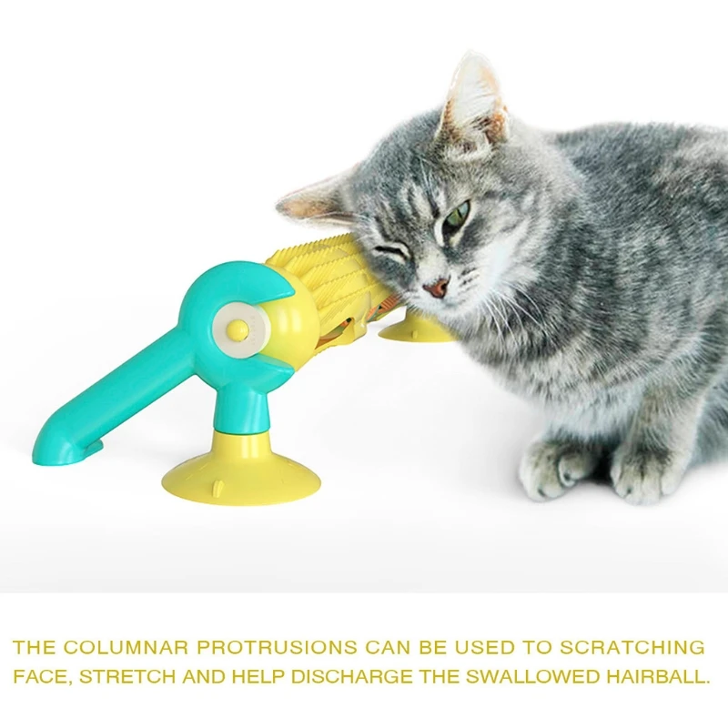 

Вращающийся трекбол-пазл с присоской кошачьей мяты, игрушечный мяч-пазл, мяч-котенок, котенок, молар