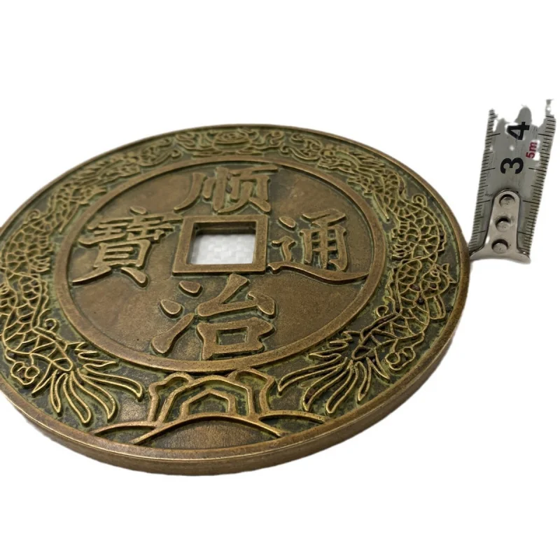 Ручные медные монеты городская библиотека Дацин мальчик и девочка очень большие