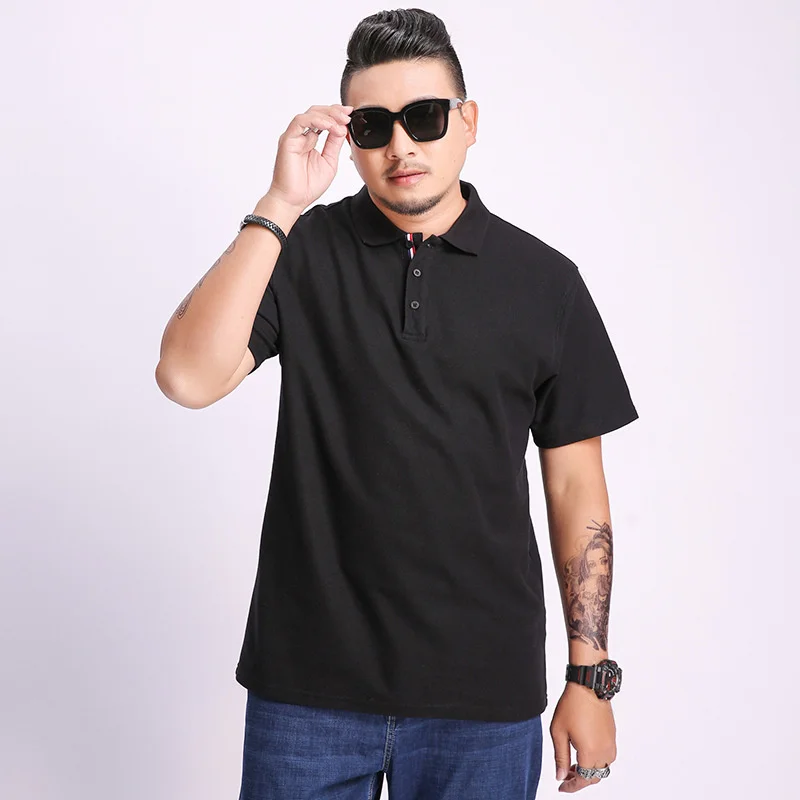 

Футболка мужская многоцветная с коротким рукавом, модная супербольшая деловая Повседневная, размера плюс 3XL 4XL 5XL6XL 7XL 8XL