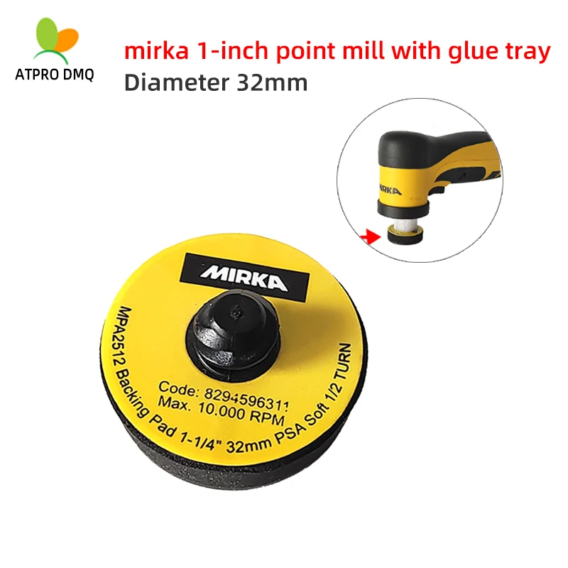 

MIRKA 1-inch Point Mill Rubber Soft Tray Diameter 32MM Electric Polishing Machine Accessories Original Rubber Tray