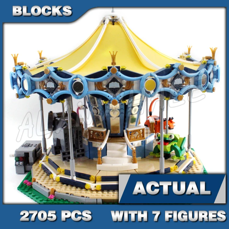 2075 шт. креативный эксперт моторизованная карусель платформа для поездок на