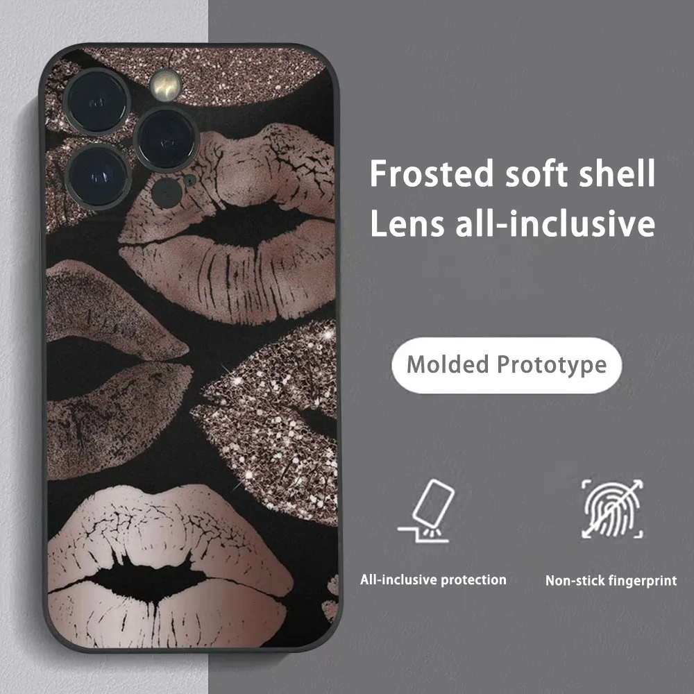 Сексуальный и красивый чехол для телефона с принтом губ iPhone 15 14 13 12 11 Pro Xs Max Mini XR X 78
