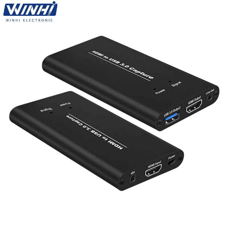 WINHI-VC-06 4K converter USB 3.0 hd 1080P/60Hz video capture card Win 8/10, Linux OS Free Driver