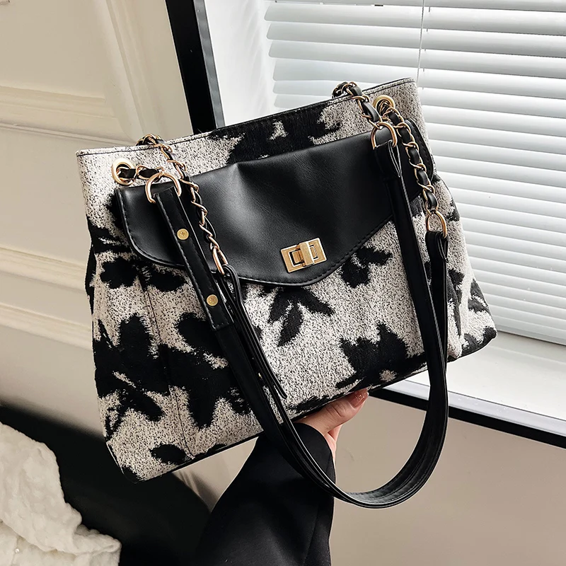 

Оригинальная модная женская вместительная сумка Uoct.all Fashion, Высококачественная сумка через плечо с цепочкой, сумка-мессенджер, сумка-тоут