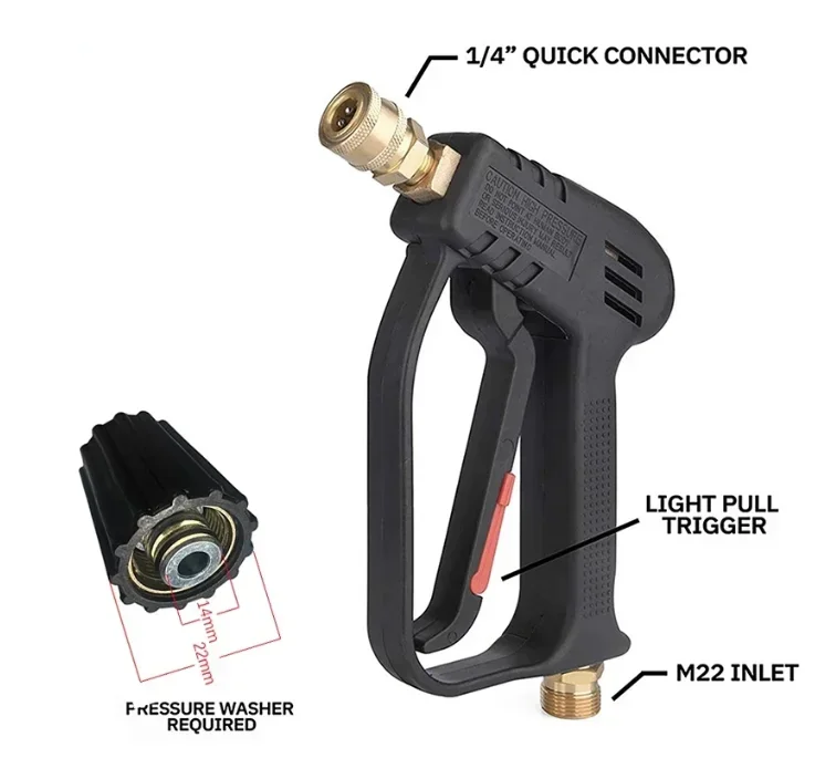 Регулируемый наконечник для мойки автомобиля 1 л быстросъемный снежной пены 1/4