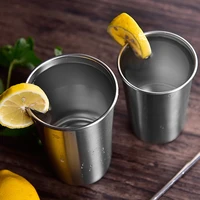 2 pcs stainless steel cup 812 317 6oz industrial style plain metal cup tumbler stainless steel cup metal cup tumblers