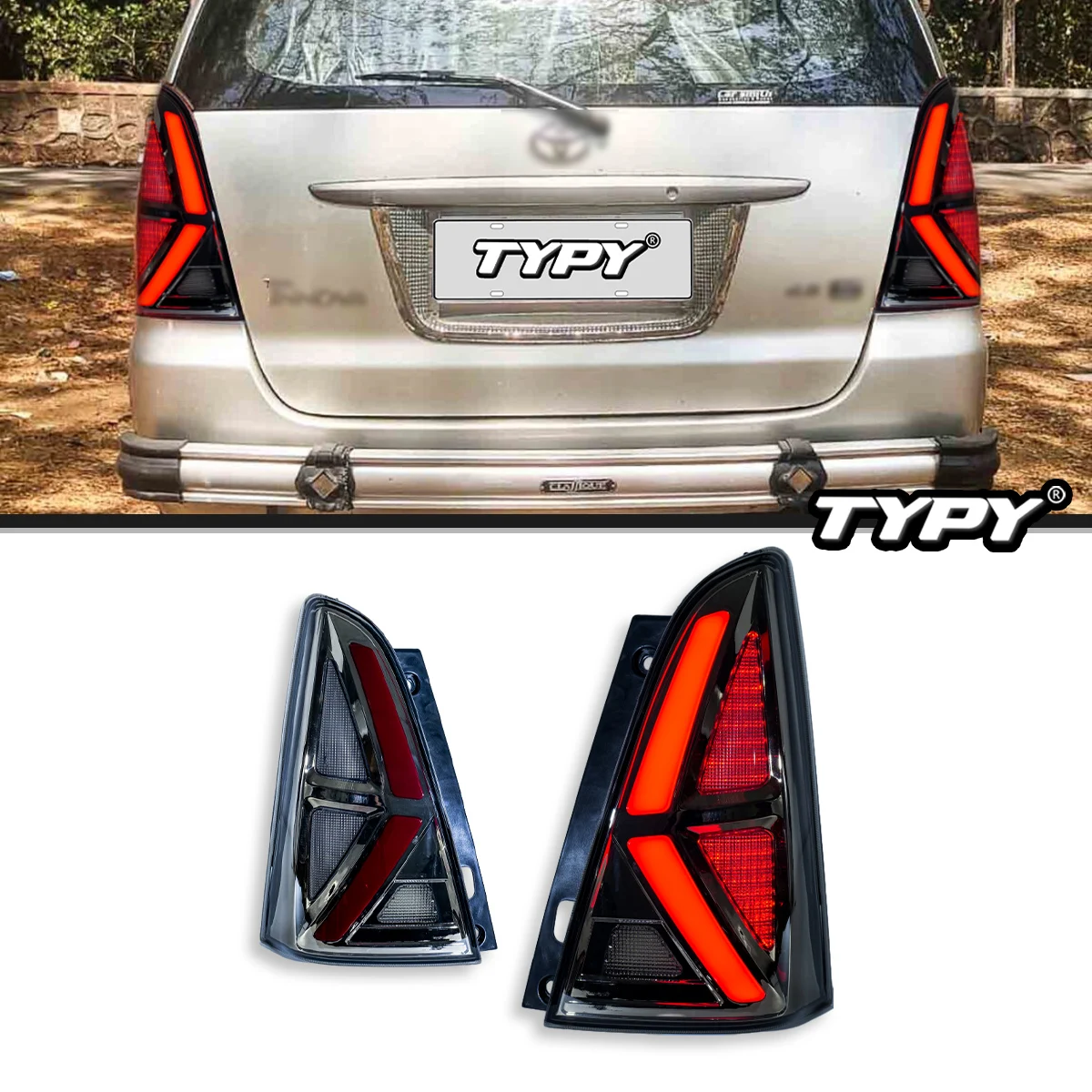 Автомобильные фары TYPY для Toyota Innova задний фонарь 2012-2015 светодиодный проектора