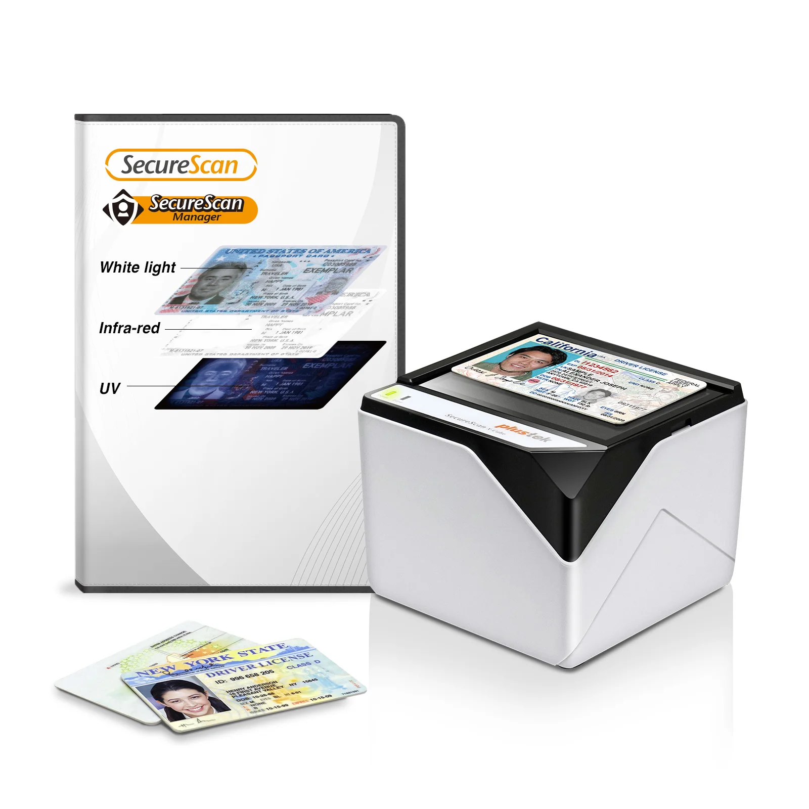 

Plustek X-Cube Industrial Card reader for Passport ID card - OCR SDK provide Scanner Driver License terminal Kiosk ICAO DOC 9303