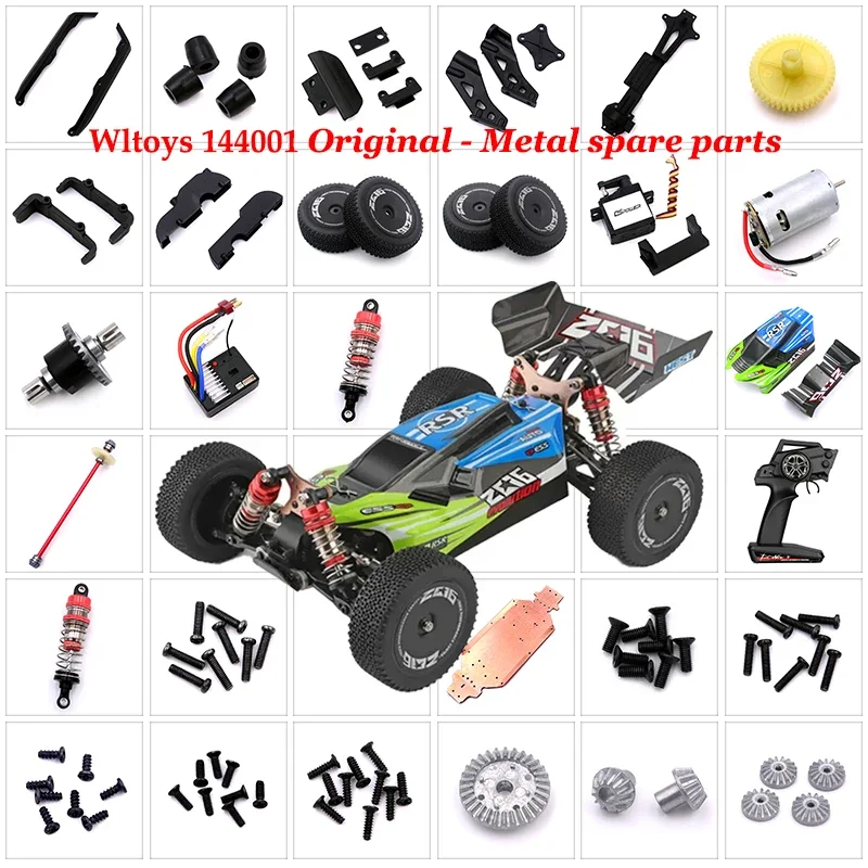 WLtoys 144001 1/14 RC автомобильные запасные части редуктор крышка шестерни амортизаторы