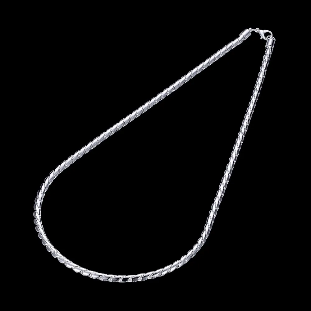 

Цепочка из серебра 925 пробы, 4 мм, витая веревка