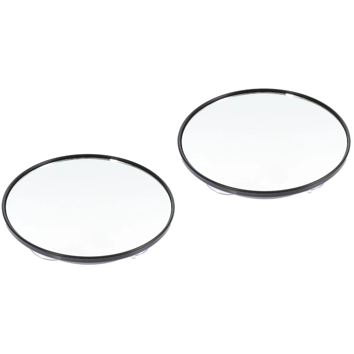 

2 Count Suction Cup Beauty Mirror Simple Makeup Circle Mirrors Pocket Sucker Cosmetics Magnified Acrylic Girl Portable