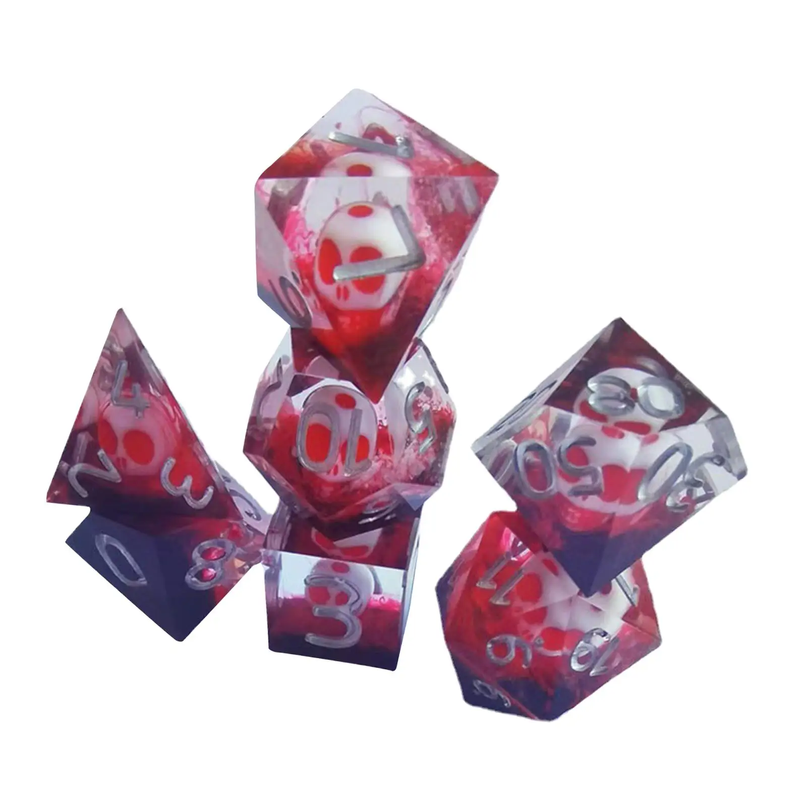 

7x Polyhedral Dices Set Multi Side Numeral Dices Toys Supplies for Table Game Role Playing Dices Games Entertainment Leisure