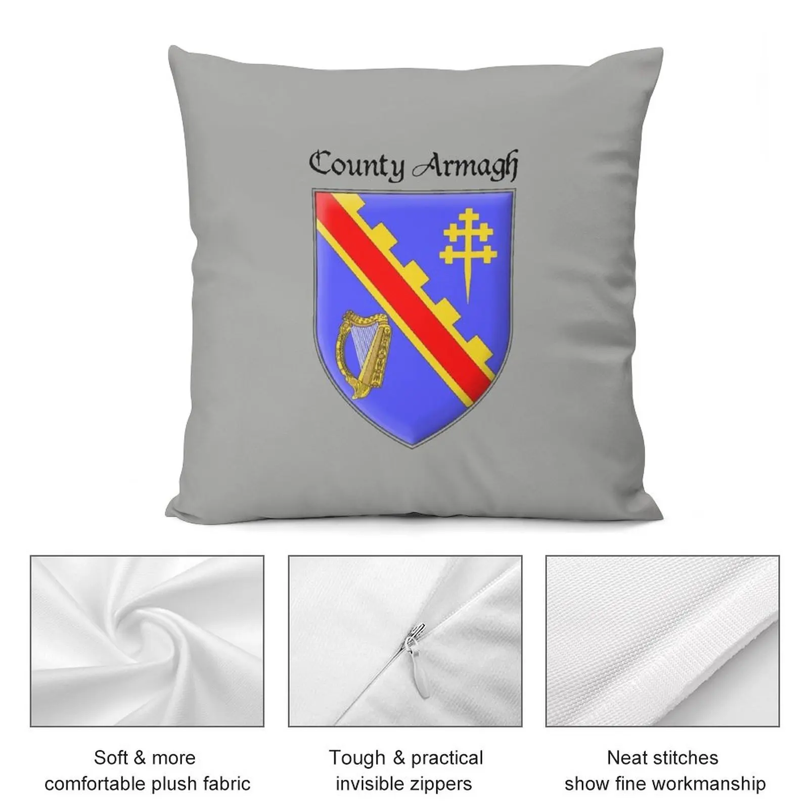 Декоративная подушка County Armagh Ancient Crest рождественские украшения для дома 2021