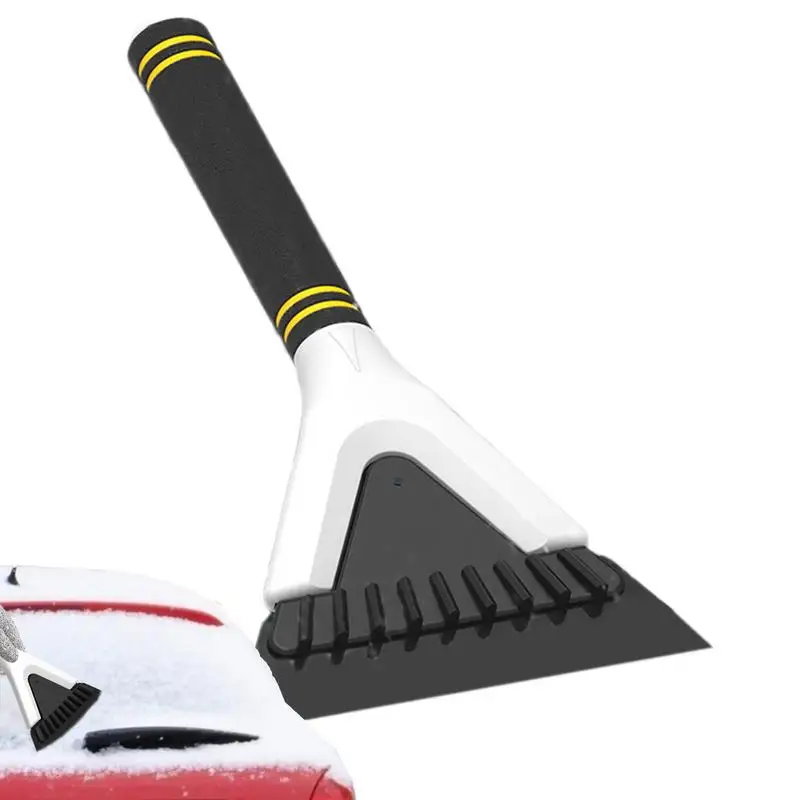 Skrobaczki do lodu przedniej szyby samochodu Antypoślizgowa mała ergonomiczna łopata usuwania śniegu z dwuwarstwową piankową rączką