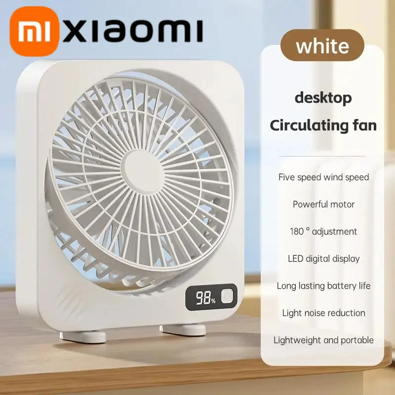 

MIJIA Портативный пластиковый настольный вентилятор