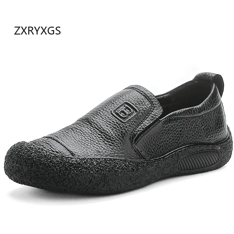 ZXRYXGS модные женские туфли из коровьей кожи осенняя мягкая подошва 2024 удобные
