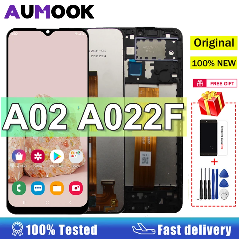 

6.5"Original LCD For Samsung Galaxy A02 A022 LCD with frame Touch Screen Digitizer LCD For Samsung SM-A022F A022F/DS Display